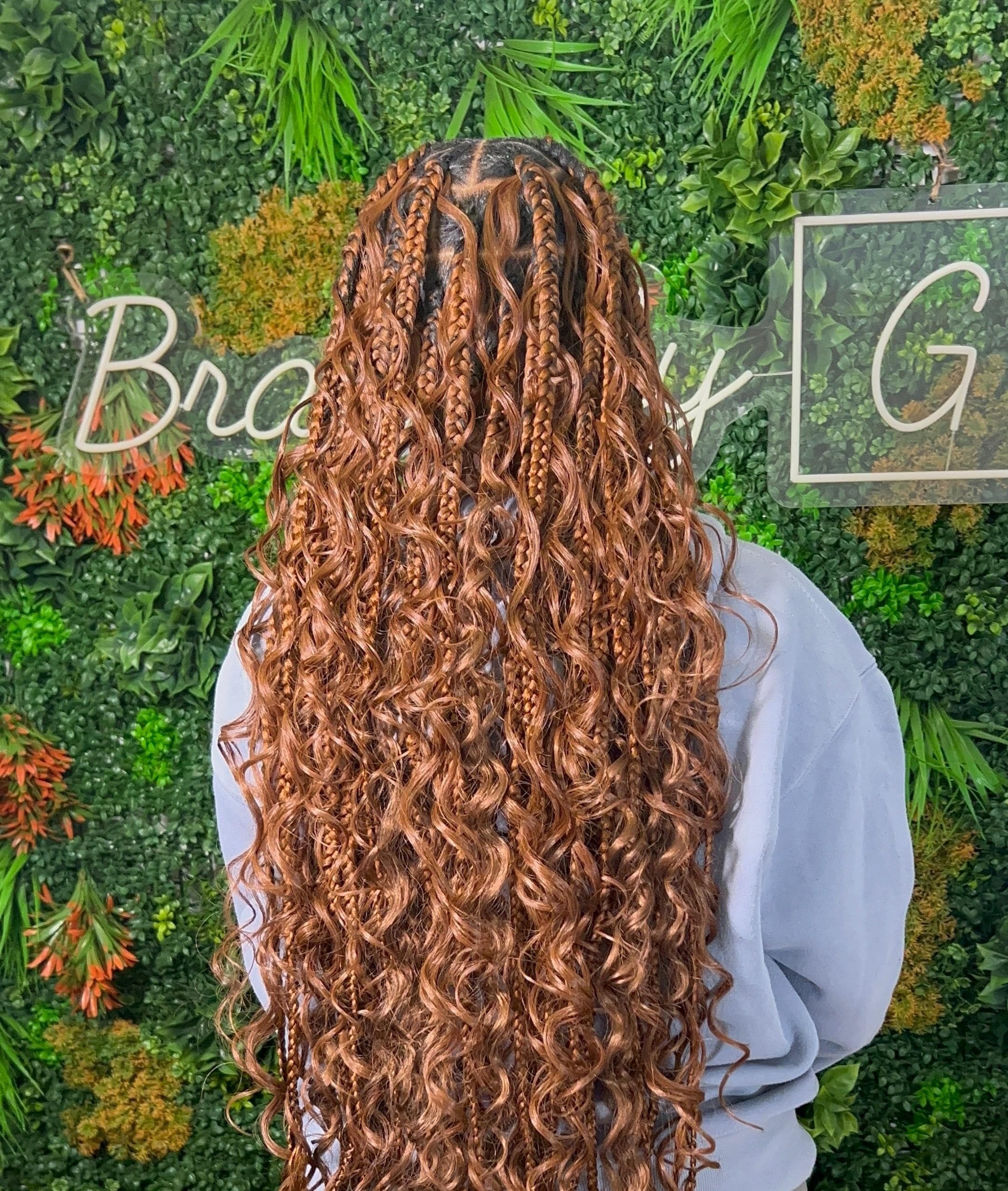 Boho Braids marimea L cu bucle in Bucuresti