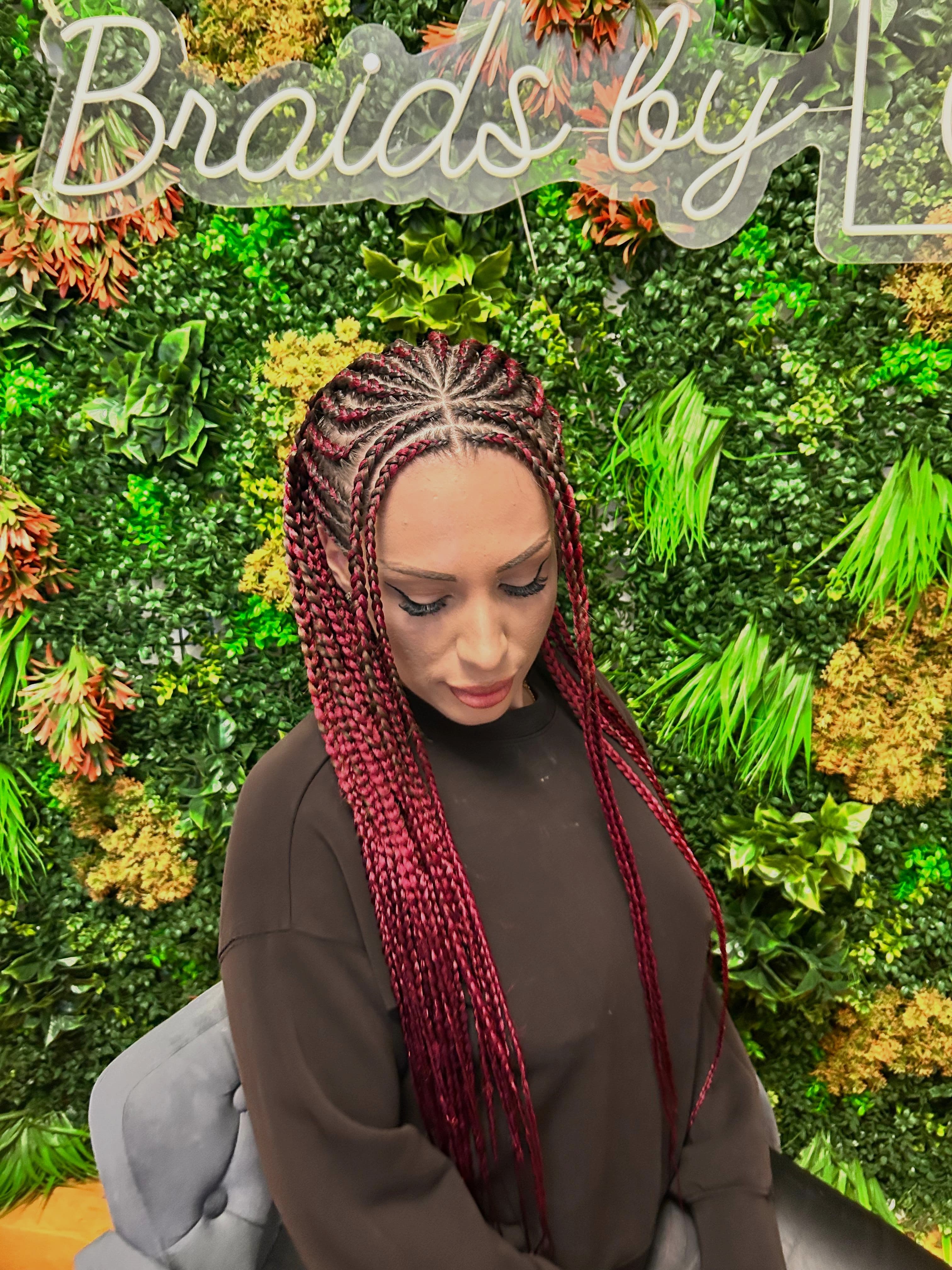 Fulani Braids impletite pe scalp in Bucuresti